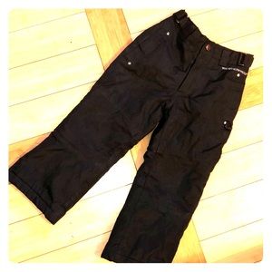 Kids black snow pants size 5/6